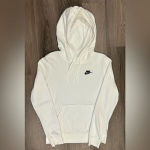 Nike Sportswear Women’s Club Fleece Pullover Hoodie Size XS in White